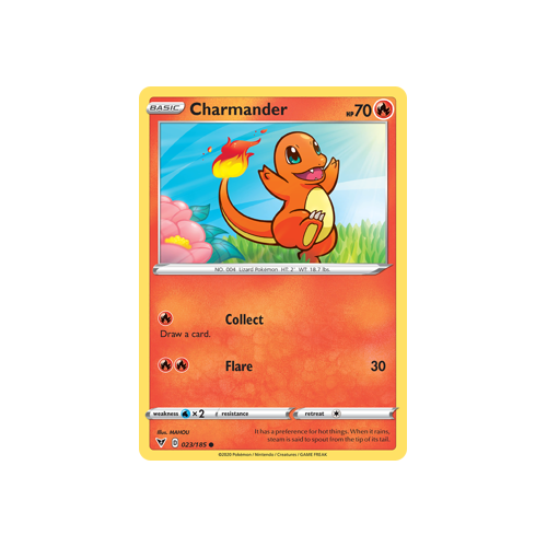 Charmander 023/185 Common Vivid Voltage Singles