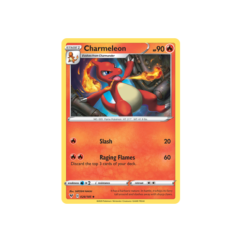 Charmeleon 024/185 Uncommon Vivid Voltage Singles