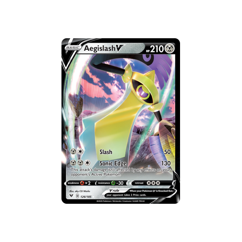 Aegislash V 126/185 Ultra Rare Vivid Voltage Singles