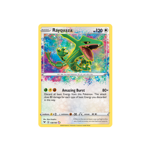 Rayquaza 138/185 Amazing Rare Vivid Voltage Singles