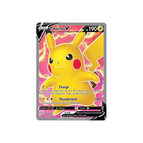 Pikachu V (Full Art) 170/185 Ultra Rare Vivid Voltage Singles
