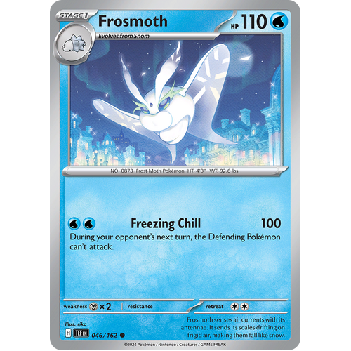 Frosmoth 046/162 Common Scarlet & Violet Temporal Forces Near Mint Pokemon Card