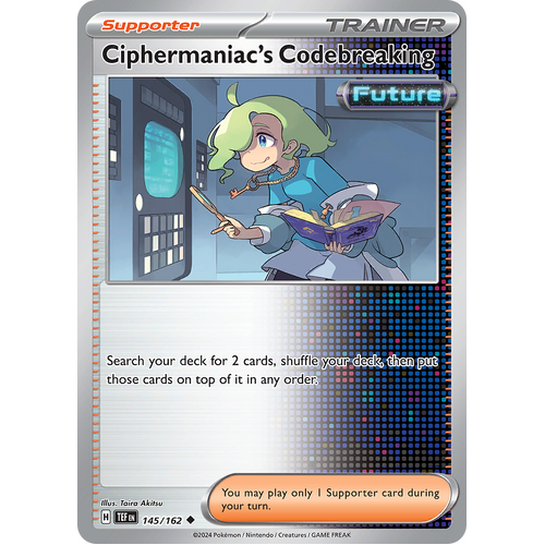Ciphermaniac's Codebreaking 145/162 Uncommon Scarlet & Violet Temporal Forces Near Mint Pokemon Card
