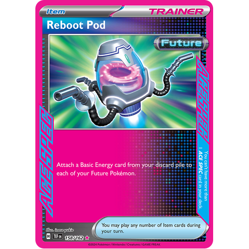 Reboot Pod 158/162 ACE SPEC Rare Scarlet & Violet Temporal Forces Near Mint Pokemon Card