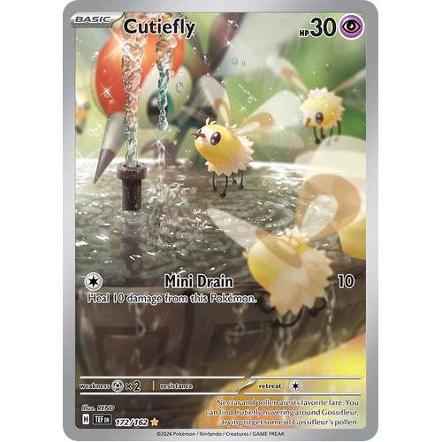Cutiefly 172/162 Illustration Rare Scarlet & Violet Temporal Forces Near Mint Pokemon Card