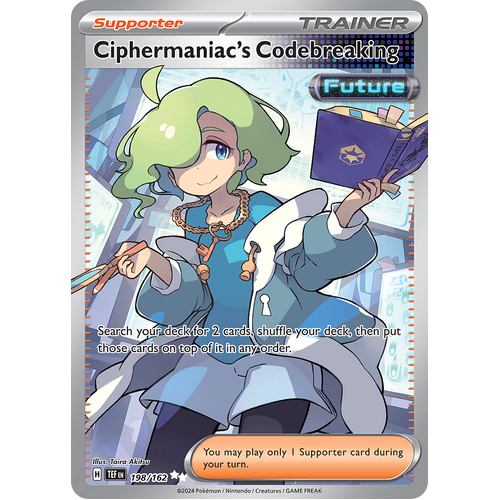 Ciphermaniac's Codebreaking 198/162 Ultra Rare Scarlet & Violet Temporal Forces Near Mint Pokemon Card