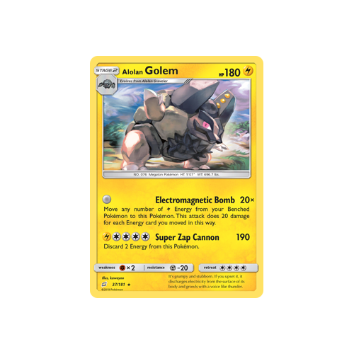 Alolan Golem (37/181) Team Up
