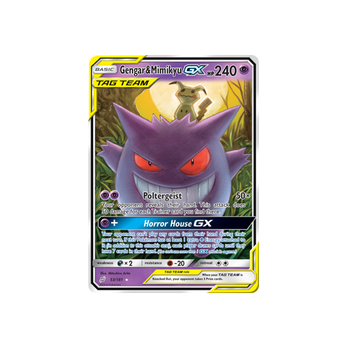 Gengar & Mimikyu GX (53/181) Team Up