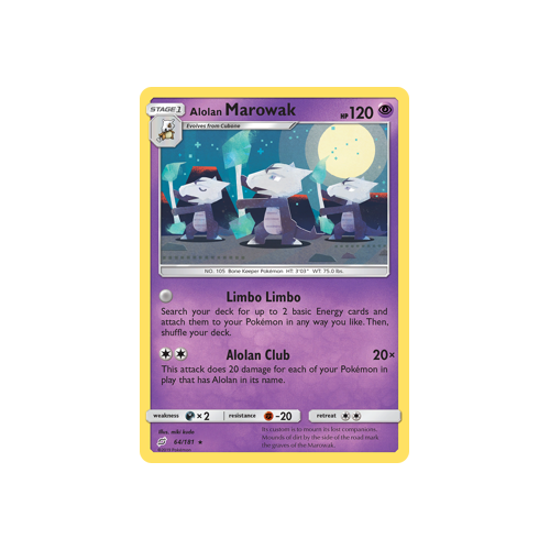 Alolan Marowak (64/181) Team Up