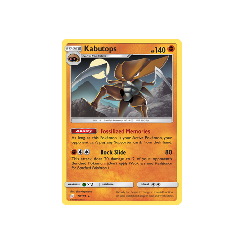 Kabutops (78/181) Team Up