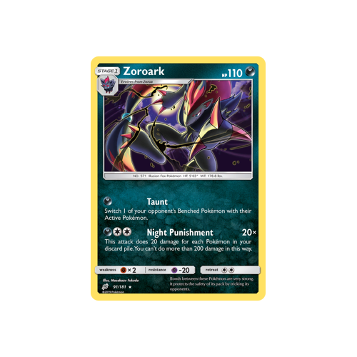 Zoroark (91/181) Team Up