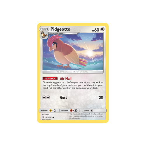 Pidgeotto (123/181) Team Up