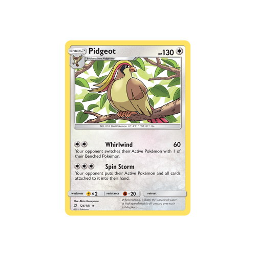 Pidgeot (124/181) Team Up