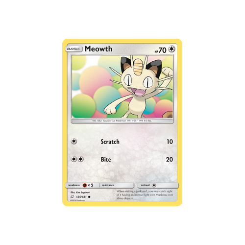 Meowth (125/181) Team Up