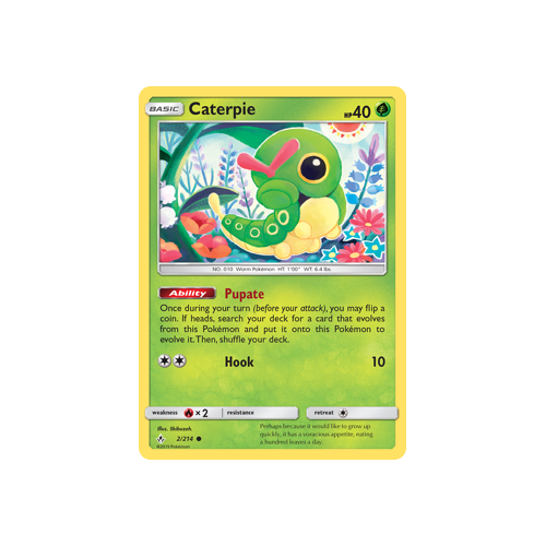 Pokemon Unbroken Bonds 2/214 Caterpie Common