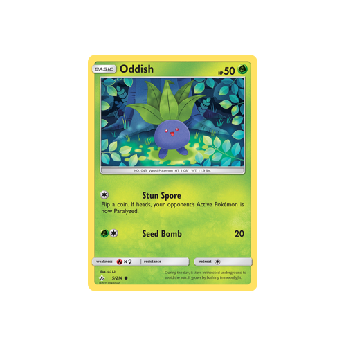 Pokemon Unbroken Bonds 5/214 Oddish Common