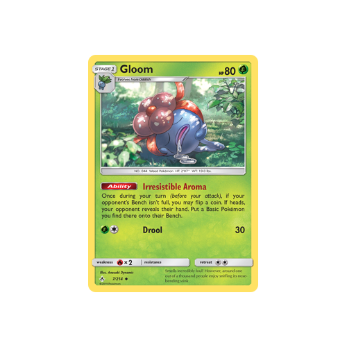 Pokemon Unbroken Bonds 7/214 Gloom Uncommon