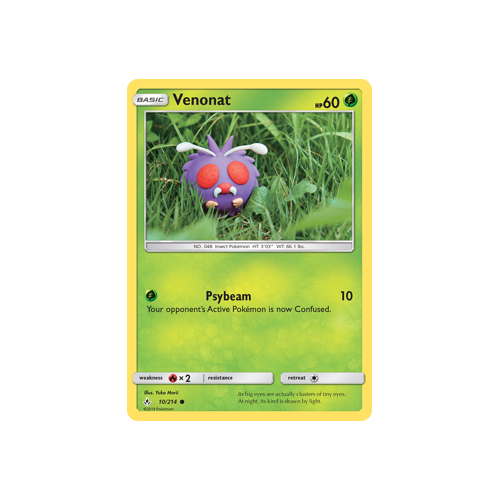 Pokemon Unbroken Bonds 10/215 Venonat Common