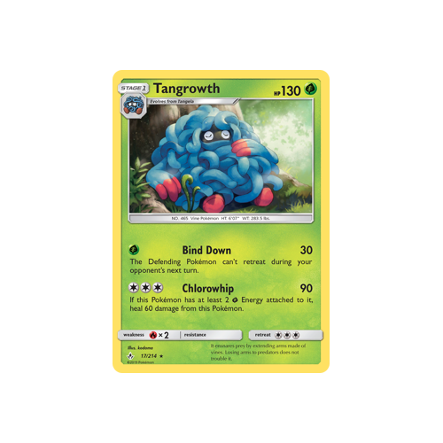 Pokemon Unbroken Bonds 17/214 Tangrowth Rare