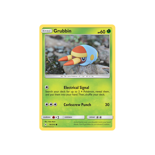 Pokemon Unbroken Bonds 18/214 Grubbin Common
