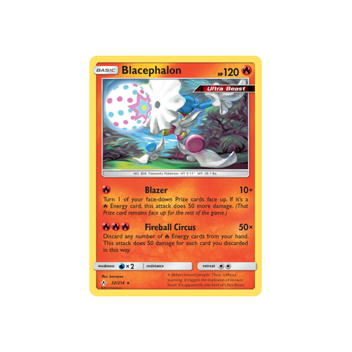 Pokemon Unbroken Bonds 32/214 Blacephalon Rare