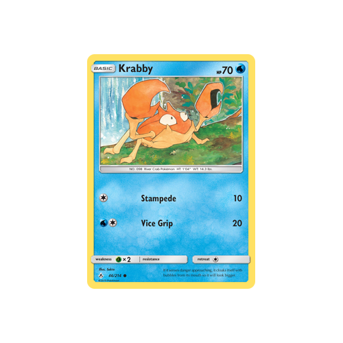 Pokemon Unbroken Bonds 46/214 Krabby Common