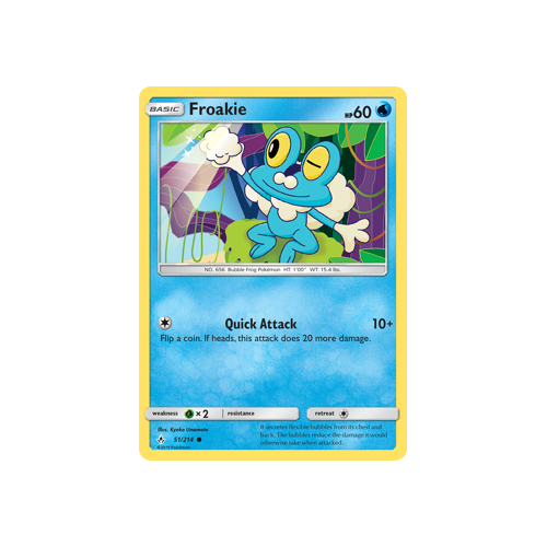 Pokemon Unbroken Bonds 51/214 Froakie Common
