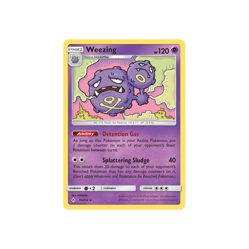 Pokemon Unbroken Bonds 74/214 Weezing Rare