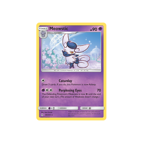 Pokemon Unbroken Bonds 80/214 Meowstic Rare