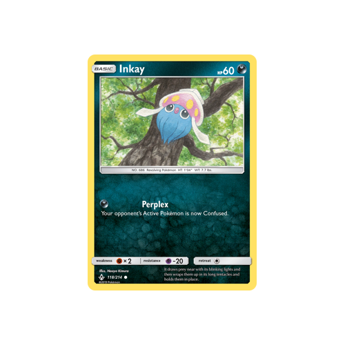 Pokemon Unbroken Bonds 118/214 Inkay Common
