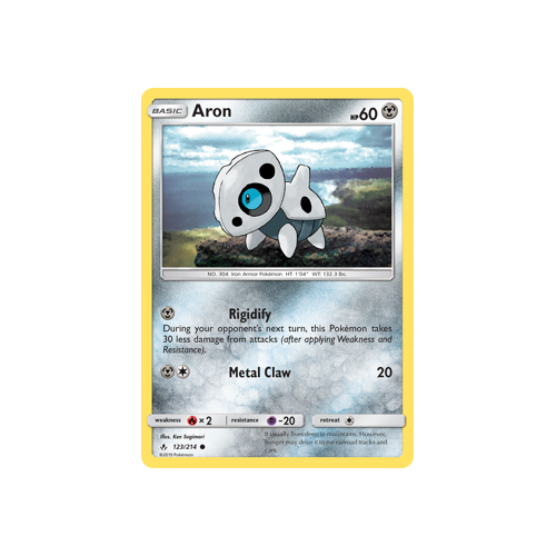Pokemon Unbroken Bonds 123/214 Aron Common