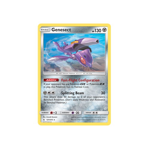Pokemon Unbroken Bonds 127/214 Genesect Rare