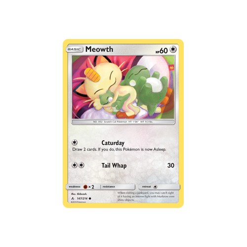 Pokemon Unbroken Bonds 147/214 Meowth Common