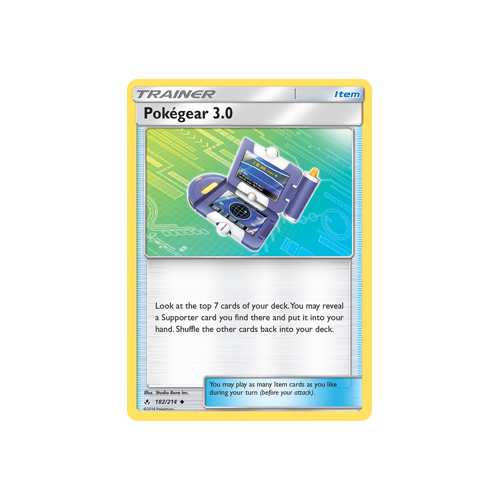 Unbroken Bonds Pokegear 3.0 182/214 Trainer Uncommon