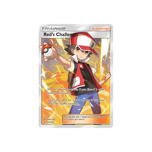Pokemon Unbroken Bonds 213/214 Red's Challenge FULL ART 