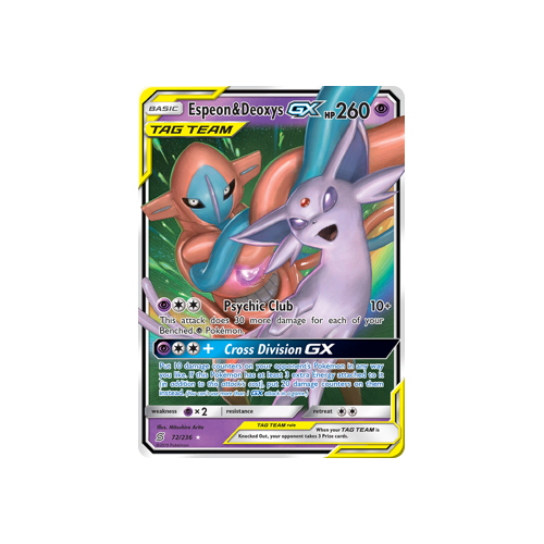 Espeon & Deoxys GX (72/236) Unified Minds