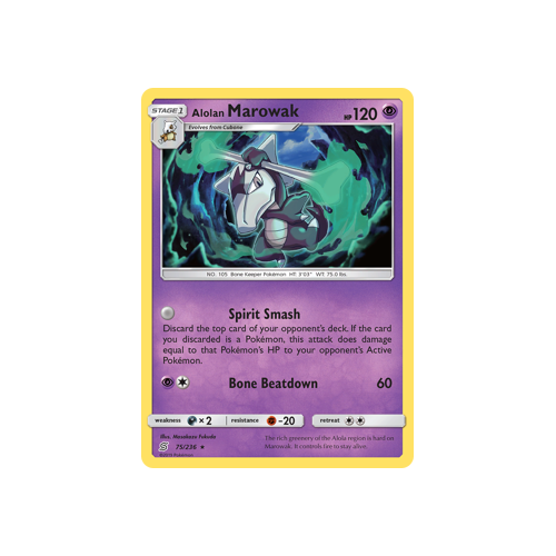 Alolan Marowak (75/236) Unified Minds
