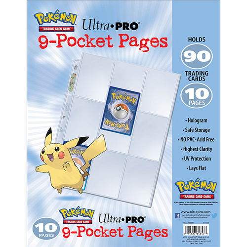 ULTRA PRO Pokemon 9-Pocket Trading Card Page Pack