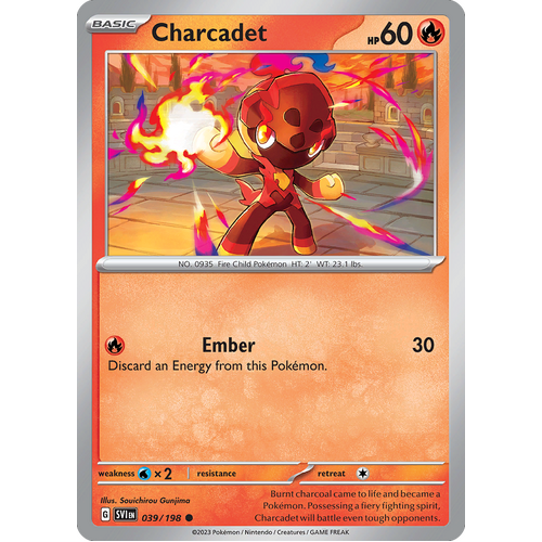 Charcadet 039/198 Common Scarlet & Violet Pokemon Card