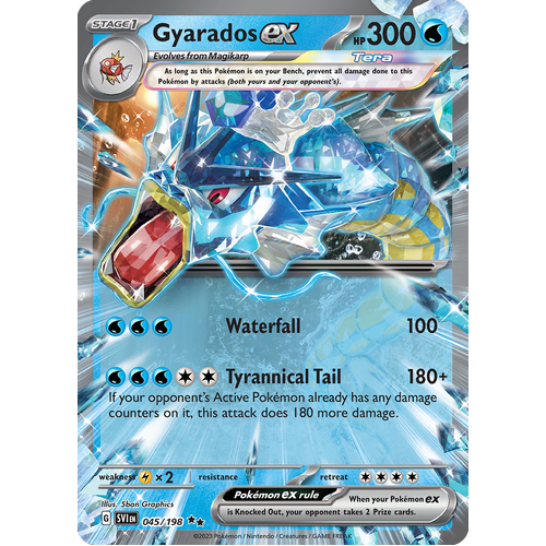 Gyarados ex 045/198 Double Rare Scarlet & Violet Pokemon Card