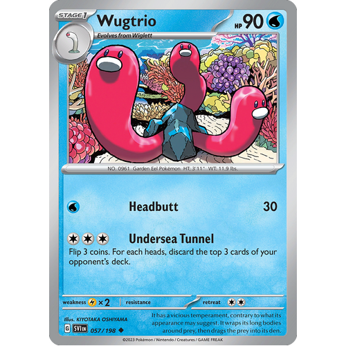 Wugtrio 057/198 Uncommon Scarlet & Violet Pokemon Card