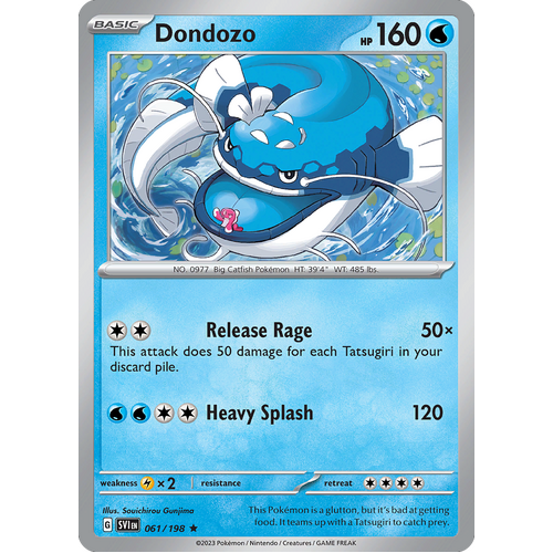 Dondozo 061/198 Rare Scarlet & Violet Pokemon Card