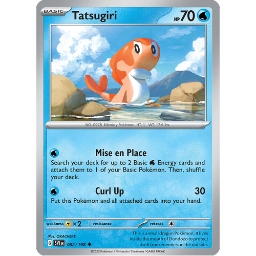 Tatsugiri 062/198 Uncommon Scarlet & Violet Pokemon Card