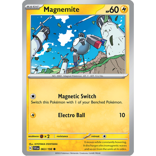 Magnemite 063/198 Common Scarlet & Violet Pokemon Card