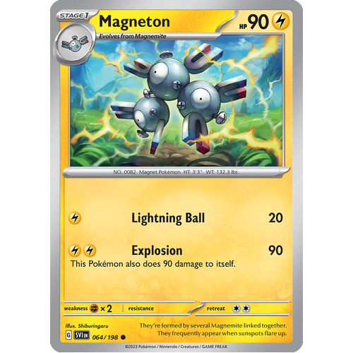 Magneton 064/198 Common Scarlet & Violet Pokemon Card