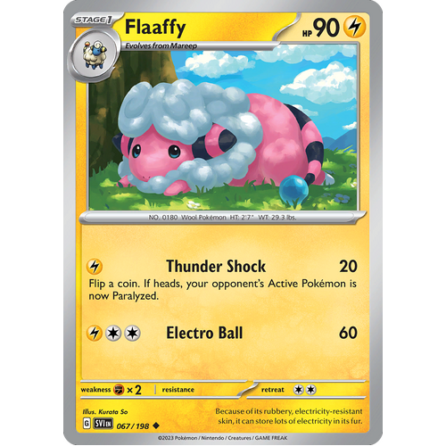 Flaaffy 067/198 Uncommon Scarlet & Violet Pokemon Card