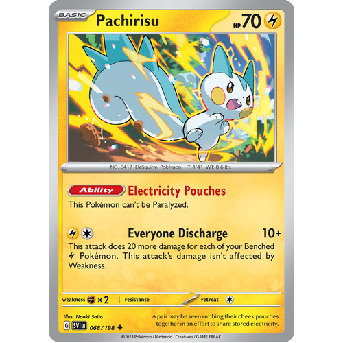 Pachirisiu 068/198 Uncommon Scarlet & Violet Pokemon Card