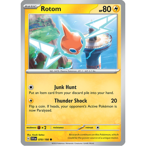Rotom 070/198 Common Scarlet & Violet Pokemon Card