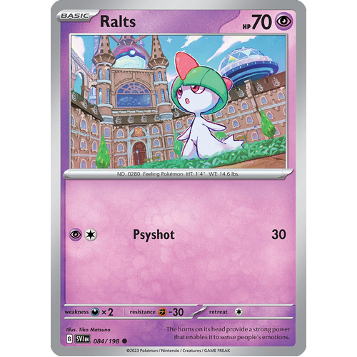 Ralts 084/198 Common Scarlet & Violet Pokemon Card