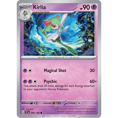 Kirlia 085/198 Common Scarlet & Violet Pokemon Card
